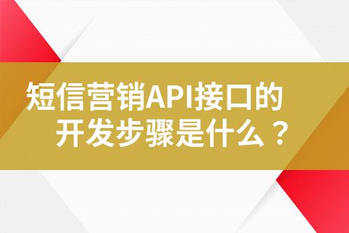 短信營(yíng)銷API接口的開發(fā)步驟是什么？